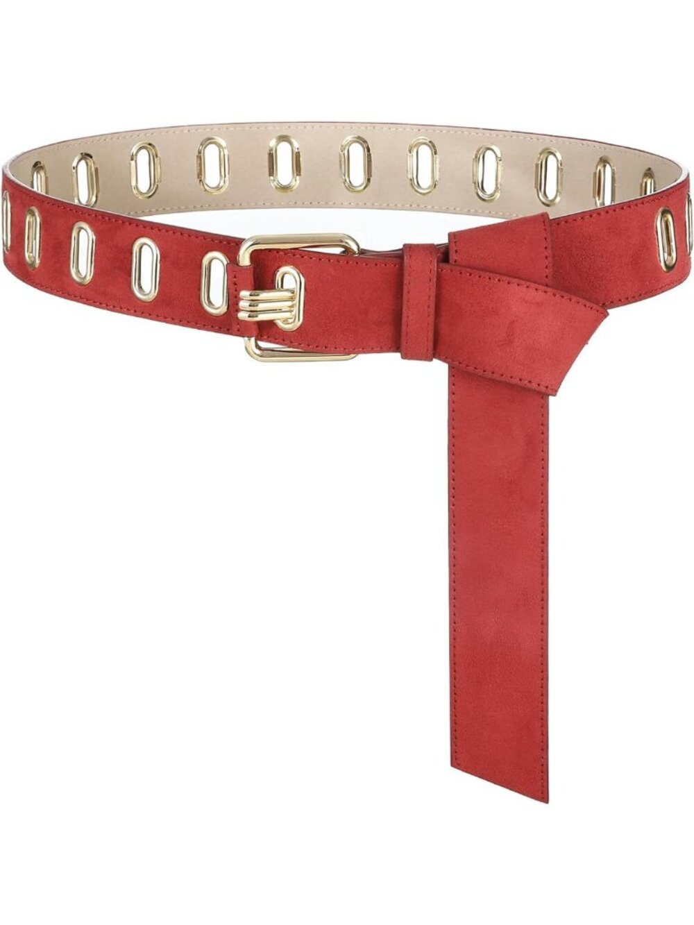 Stylish Wide Leather Belt for Women - Thick Black Fashion Belt with Gold Buckle